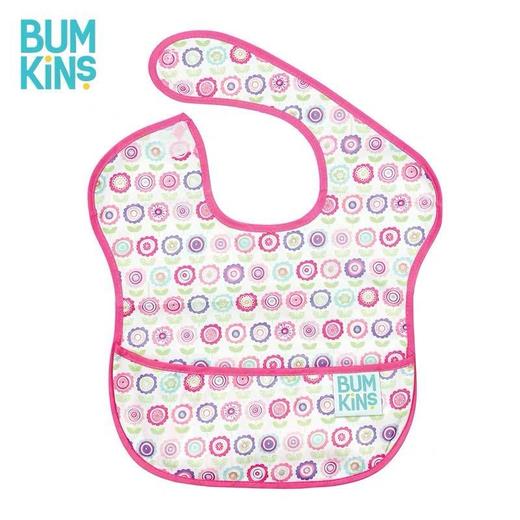 Bumkins食饭兜防水喂男女婴儿童超小孩口水巾围嘴软宝宝吃饭围兜 商品图5