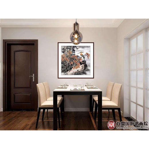 杨秀泽《秋韵》68*68cm 花鸟斗方作品 餐厅/卧室挂画 商品图2