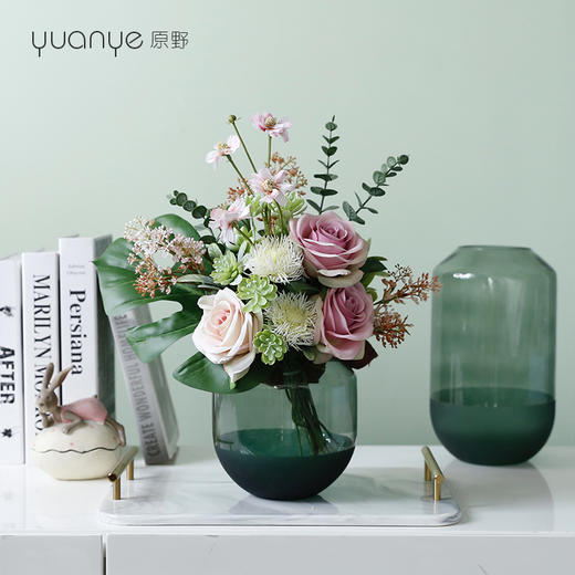 高档轻奢现代仿真花假花绢花酒店客厅玄关餐桌茶几摆设装饰花摆件 商品图3