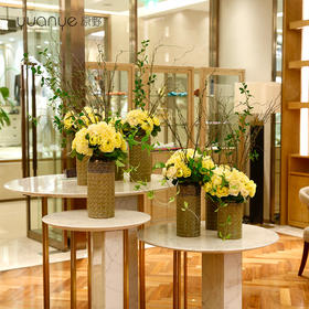 高档酒店大堂桌上仿真花假花大型组合别墅大厅奢华装饰花定做定制