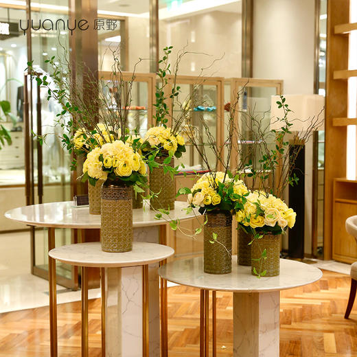 高档酒店大堂桌上仿真花假花大型组合别墅大厅奢华装饰花定做定制 商品图0