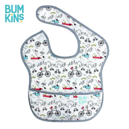 Bumkins食饭兜防水喂男女婴儿童超小孩口水巾围嘴软宝宝吃饭围兜 商品图15