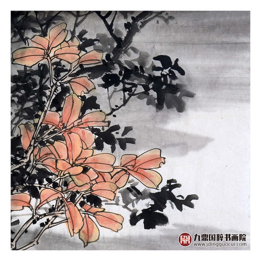 杨秀泽《佳秋》68*68cm 花鸟斗方作品 餐厅/卧室挂画 商品图4