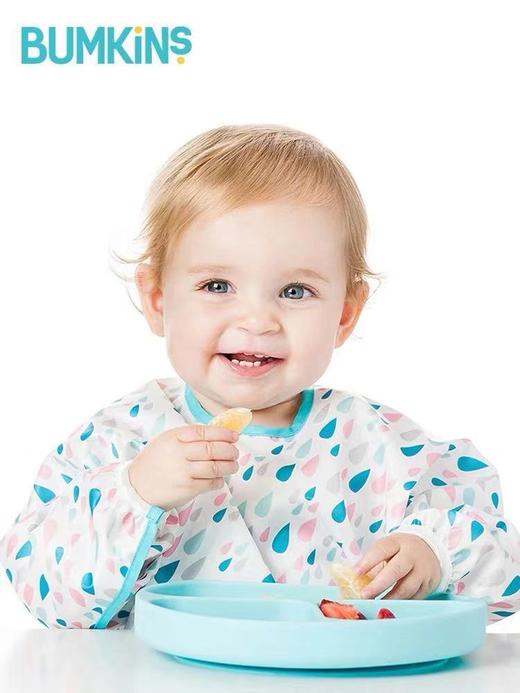 美国Bumkins围兜儿童罩衣反穿衣防水宝宝吃饭衣画画衣长袖 0-2岁 商品图0