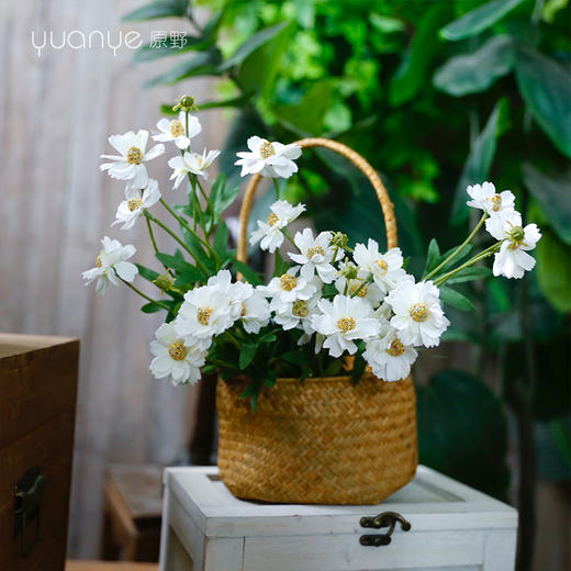 小菊高仿真花假花绢花北欧高档田园新中式酒店客厅茶几摆设装饰花 商品图3