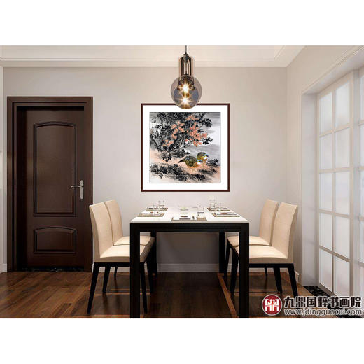 杨秀泽《佳秋》68*68cm 花鸟斗方作品 餐厅/卧室挂画 商品图2