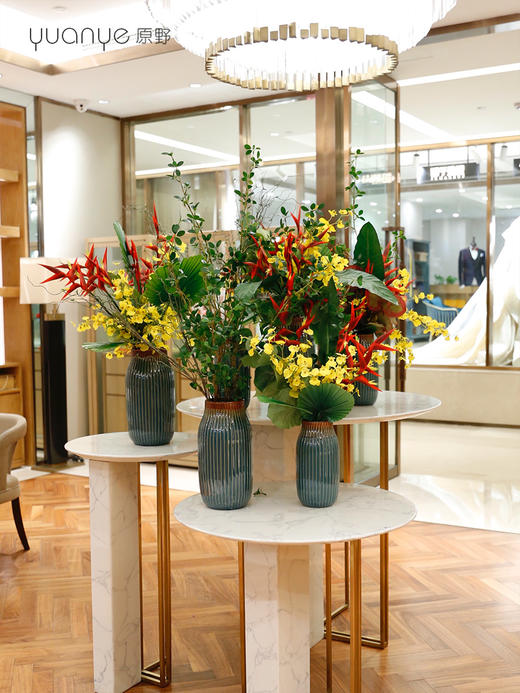 高档酒店大堂桌上仿真花假花大型组合别墅大厅奢华装饰花定做定制 商品图2
