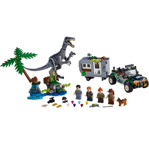lego乐高积木侏罗纪系列重爪龙之战寻宝探险75935恐龙男孩拼装玩具