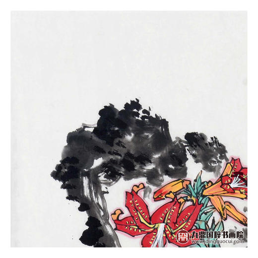 杨秀泽《朝晖》68*68cm 花鸟斗方作品 餐厅/卧室挂画 商品图3