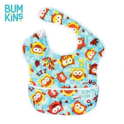 Bumkins食饭兜防水喂男女婴儿童超小孩口水巾围嘴软宝宝吃饭围兜 商品图3