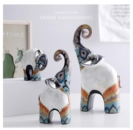 贝壳对象 五彩 一对玄关客厅电视柜创意家居饰品工艺品欧式轻奢高档 商品图6