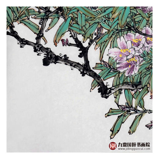 杨秀泽《春之声》68*68cm 花鸟斗方作品 餐厅/卧室挂画 商品图5