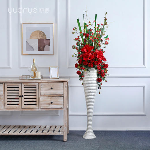 仿真花假花酒店迎宾大堂大厅摆件装饰花落地大型室内高档别墅摆设 商品图3