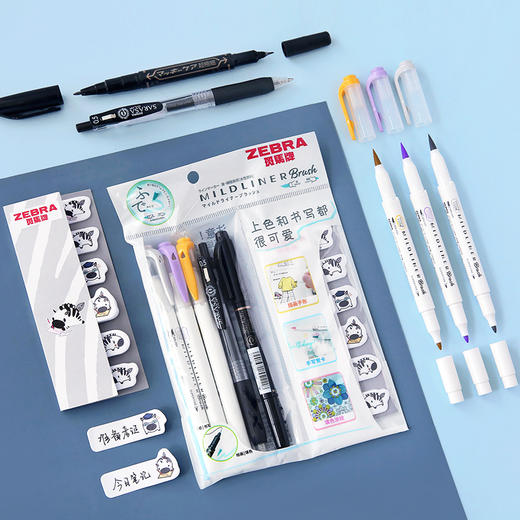 日本ZEBRA斑马柔和荧光软笔套装 商品图0