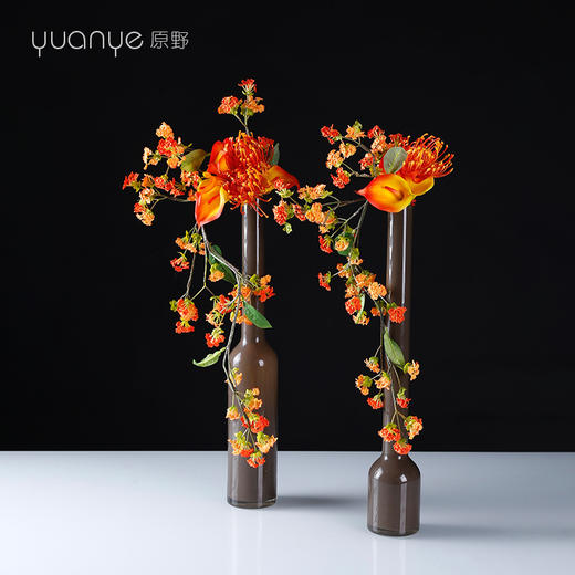 现代时尚潮流造型高档仿真花假花个性艺术样板房间酒店装饰花摆件 商品图0