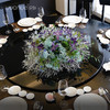 酒店餐桌花仿真花圆形圆桌转盘摆花餐厅桌面中间假花别墅高档装饰 商品缩略图3