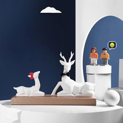 一路有你 夜灯版 鹿 睡眠喂奶灯 圣诞礼物 创意 摆件 商品图2