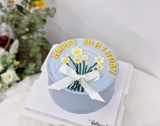 清新小雏菊生日蛋糕 商品图0