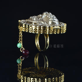 【事事如意】古董狮头银戒(两用)-YS2009023