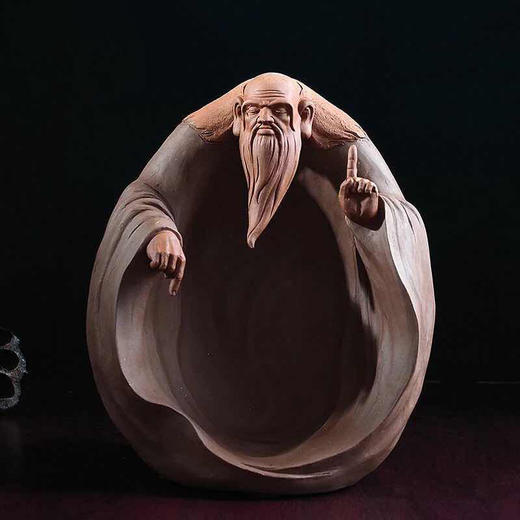 陶知然  大师级纯手工大老子金奖（紫砂） 书房茶台摆件新中式 商品图1