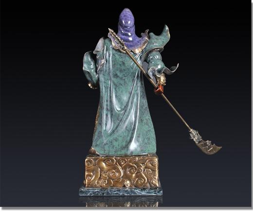 纯铜热着色 关二爷 开业礼 公司级摆件 时尚 大气 精美 摆件 商品图4