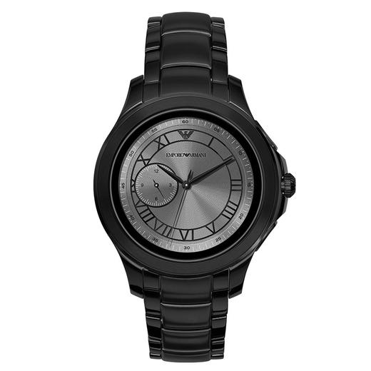 阿玛尼emporio armani手表智能触屏商务黑色腕表运动男士独立gps定位