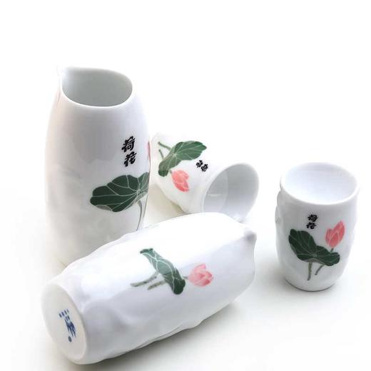 醴陵釉下五彩陶瓷荷花酒具套装 商品图1