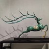 禄绵延 纯铜热着色 鹿 开业礼 新中式家居客厅玄关高档家居摆件 时尚 大气 精美 铜艺 摆件 商品缩略图1