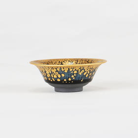 龙德堂陶艺 范泽锋烧 星月 金油滴(撇口)盏(库存请咨询客服)