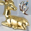 E-YM-FK082 珐琅+纯铜 对鹿摆件 商品缩略图5