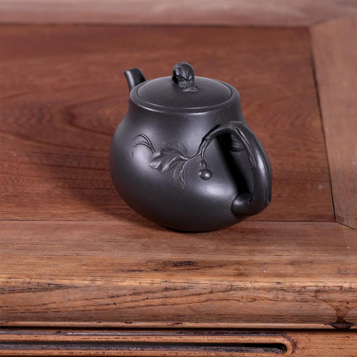 龙德堂陶艺 汤宣武制 《一叶知秋》 青段还原烧 300cc 库存请咨询 商品图2