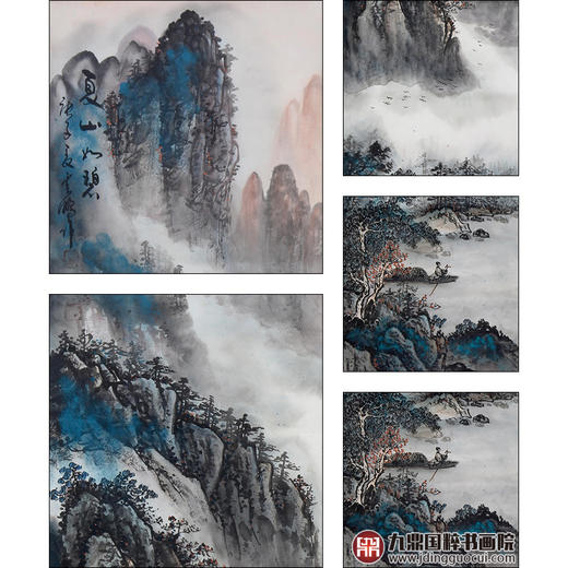 高云鹏《山水四条屏》34cm*138cm*4 山水四条屏作品 办公室/客厅挂画 商品图5