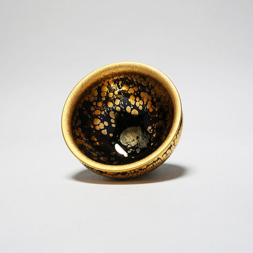龙德堂陶艺 范泽锋烧 星月  金油滴（束口）盏（库存请咨询客服） 商品图1