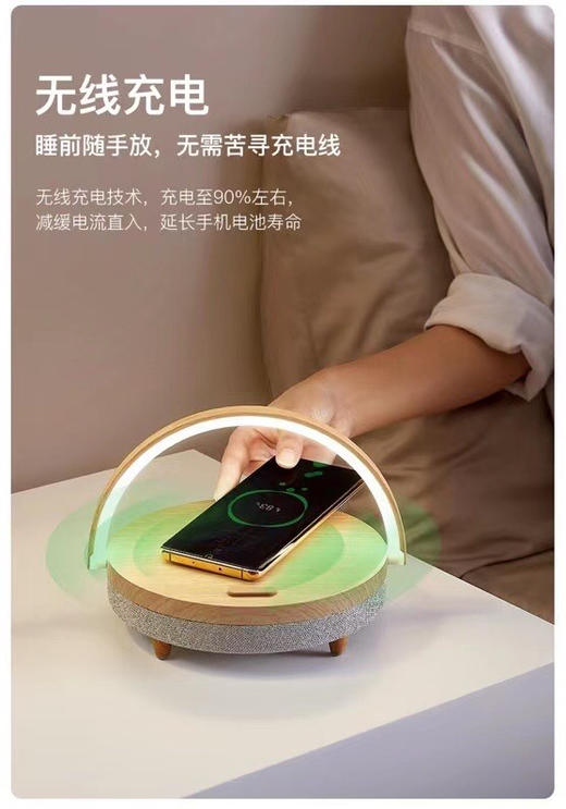 几光 无线充电音箱多功能台灯 商品图2