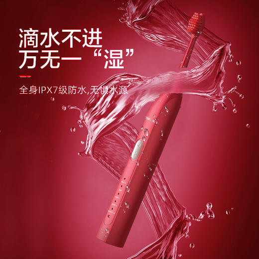 【蒂颂尼DSN-G1声波无线感应电动牙刷、2支装】充电声波清洁口腔护理牙刷 商品图2