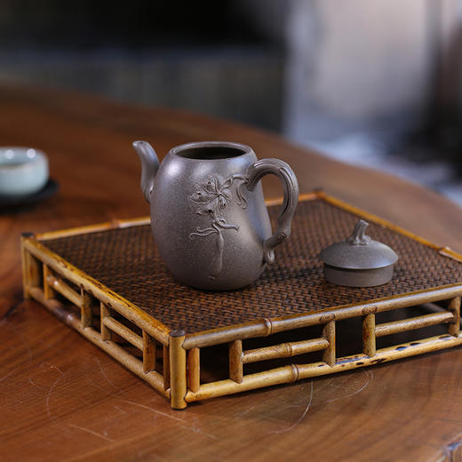 龙德堂陶艺 汤宣武制 《果蔬飘香》 青段 300cc(库存请咨询客服) 商品图1