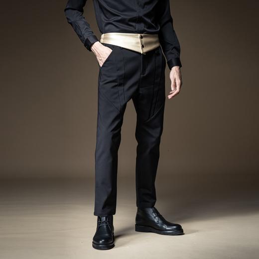 PINLI品立男士弹性纽扣时尚腰封通用腰带B203118070 商品图3