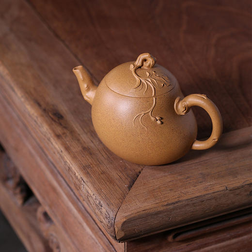 龙德堂陶艺 汤宣武制 《瓜瓞呈祥》 原矿金砂段 300cc 库存请咨询 商品图1