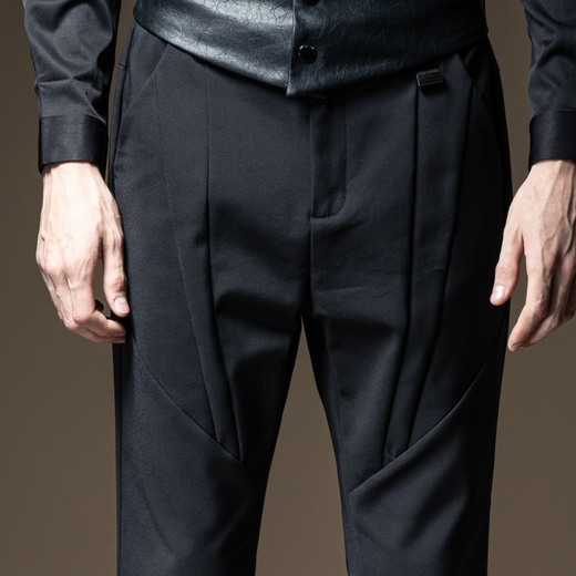 pinli品立男士纯色弹性腰封休闲时尚腰带b203118069