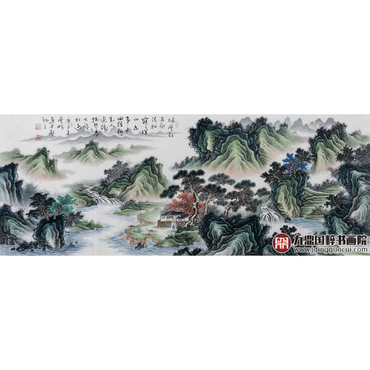 高云鹏《山水作品》68*178cm 山水横幅作品 办公室/客厅挂画 商品图1