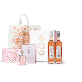 【泸州老窖酒名堂】12度 桃花醉 果酒 500ml*2+香水组合装