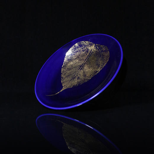 龙德堂陶艺 范泽锋烧 星月 天目釉《蓝宝点金木叶壶承》 商品图1