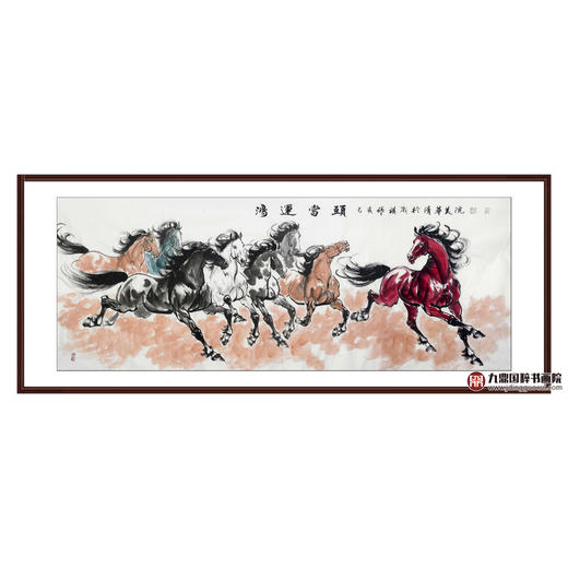 张祺晟《鸿运当头》68*178cm 动物横幅作品 办公室/客厅/书法挂画 商品图0