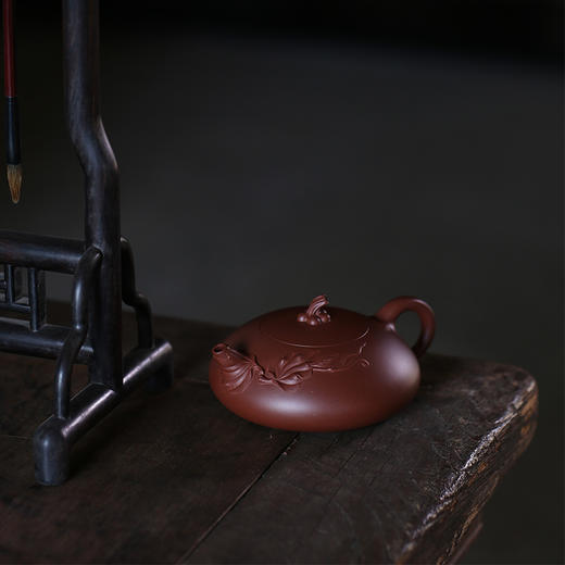 龙德堂陶艺 徐飞制 《秋影》原矿底槽清 320cc (库存请咨询客服) 商品图1