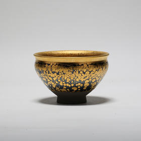 龙德堂陶艺 范泽锋烧 星月  金油滴（束口）盏（库存请咨询客服）