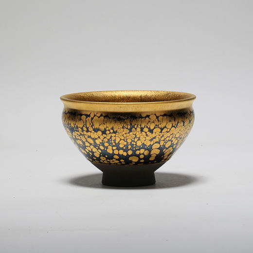龙德堂陶艺 范泽锋烧 星月  金油滴（束口）盏（库存请咨询客服） 商品图0