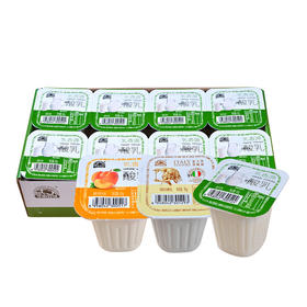 【15.9元/2条】华明牧场乳香源酸乳黄桃味90g*8杯 +原味90g*8杯
