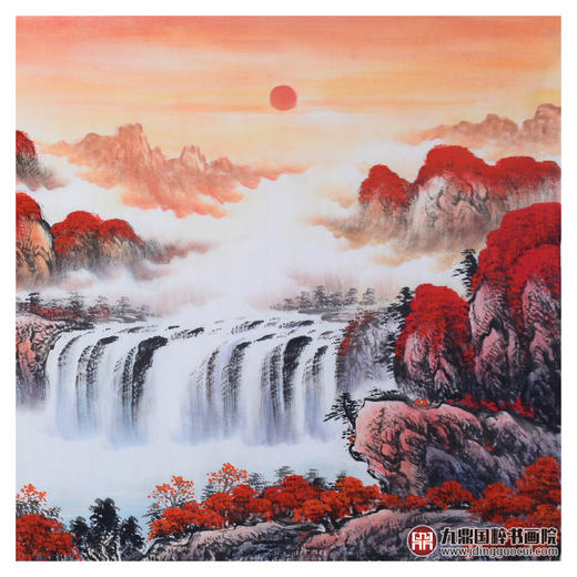 侯志明《鸿运当头》68*178cm 山水横幅作品 办公室/客厅挂画 商品图5