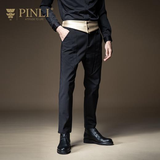 PINLI品立男士弹性纽扣时尚腰封通用腰带B203118070 商品图4