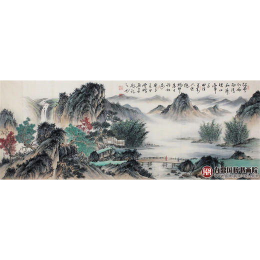 高云鹏《山水作品》68*178cm 山水横幅作品 办公室/客厅挂画 商品图1